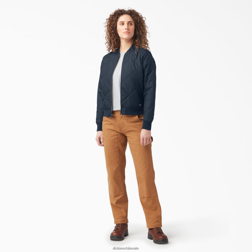 azul marino oscuro (dn) mujer chamarra bomber acolchada Dickies vestir X4H0F2280
