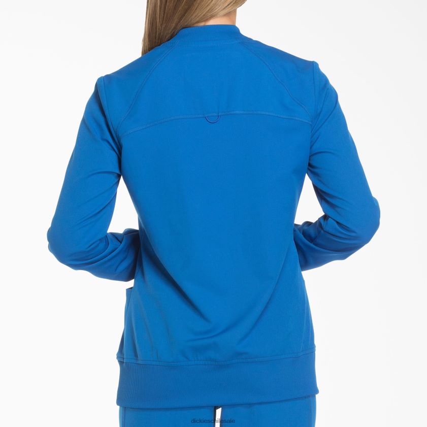 azul rey (rb) mujer chaqueta médica dynamix con cremallera en el frente Dickies vestir X4H0F2631