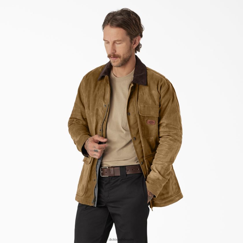 bellota (ac2) hombres abrigo de lona encerada Dickies vestir X4H0F1014