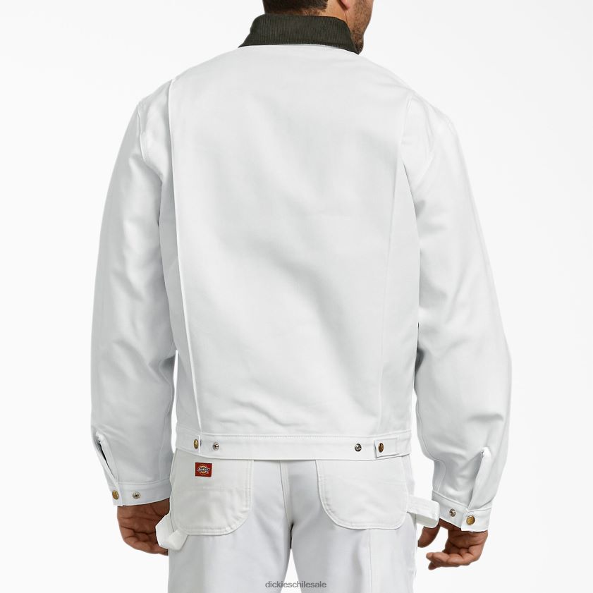 blanco (wh) hombres chaqueta de pintor con forro de franela Dickies vestir X4H0F1061