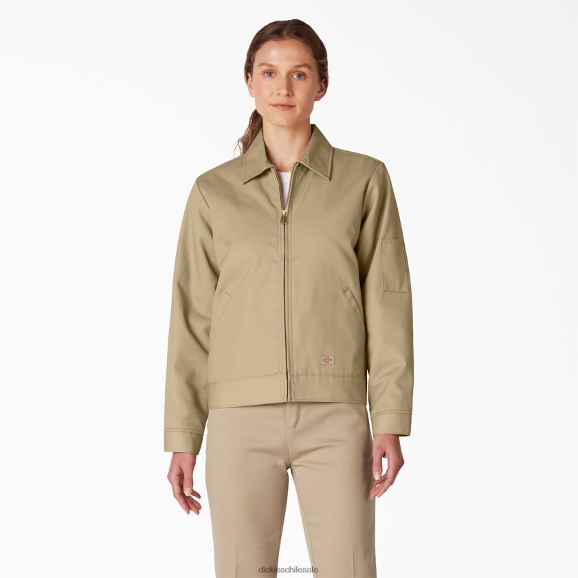 caqui militar (ksh) mujer chamarra eisenhower con aislamiento Dickies vestir X4H0F1541