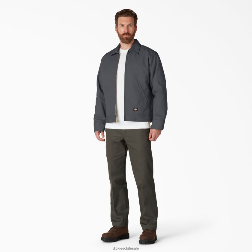 gris carbón (ch) hombres chamarra eisenhower con aislamiento Dickies vestir X4H0F964