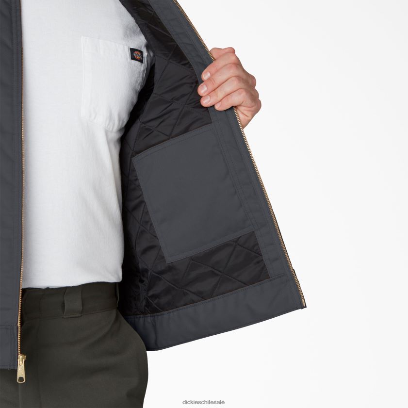 gris carbón (ch) hombres chamarra eisenhower con aislamiento Dickies vestir X4H0F964