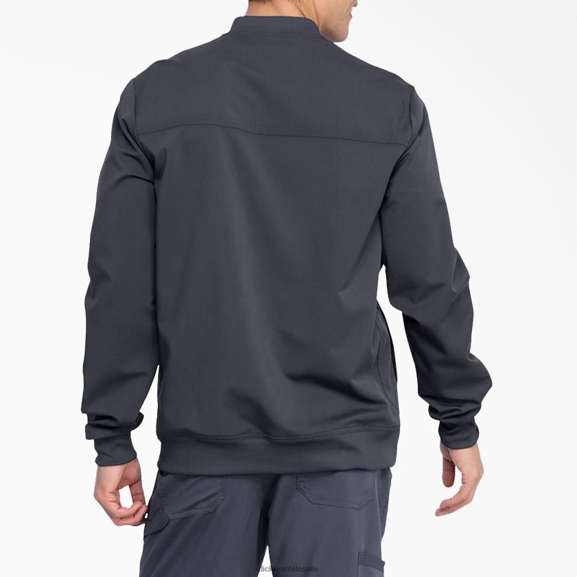 gris peltre (banco) hombres chaqueta médica Balance con cremallera en el frente Dickies vestir X4H0F1303
