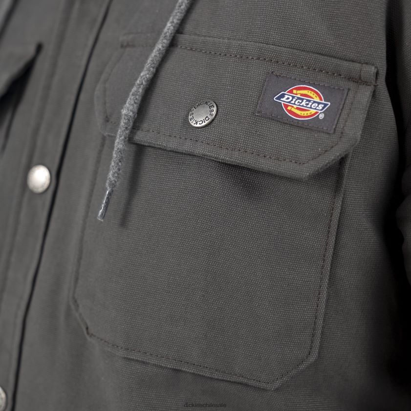 gris pizarra (sl) hombres chamarra camisera de lona con capucha Dickies vestir X4H0F1003