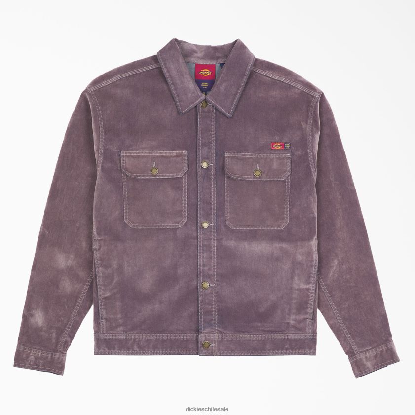 lila (lc) hombres chaqueta utilitaria de mezclilla con rebaño de ceremonia de apertura Dickies vestir X4H0F1065