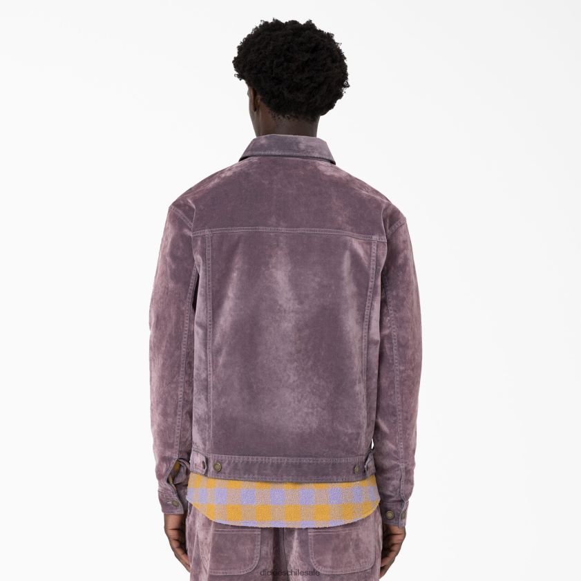 lila (lc) hombres chaqueta utilitaria de mezclilla con rebaño de ceremonia de apertura Dickies vestir X4H0F1065