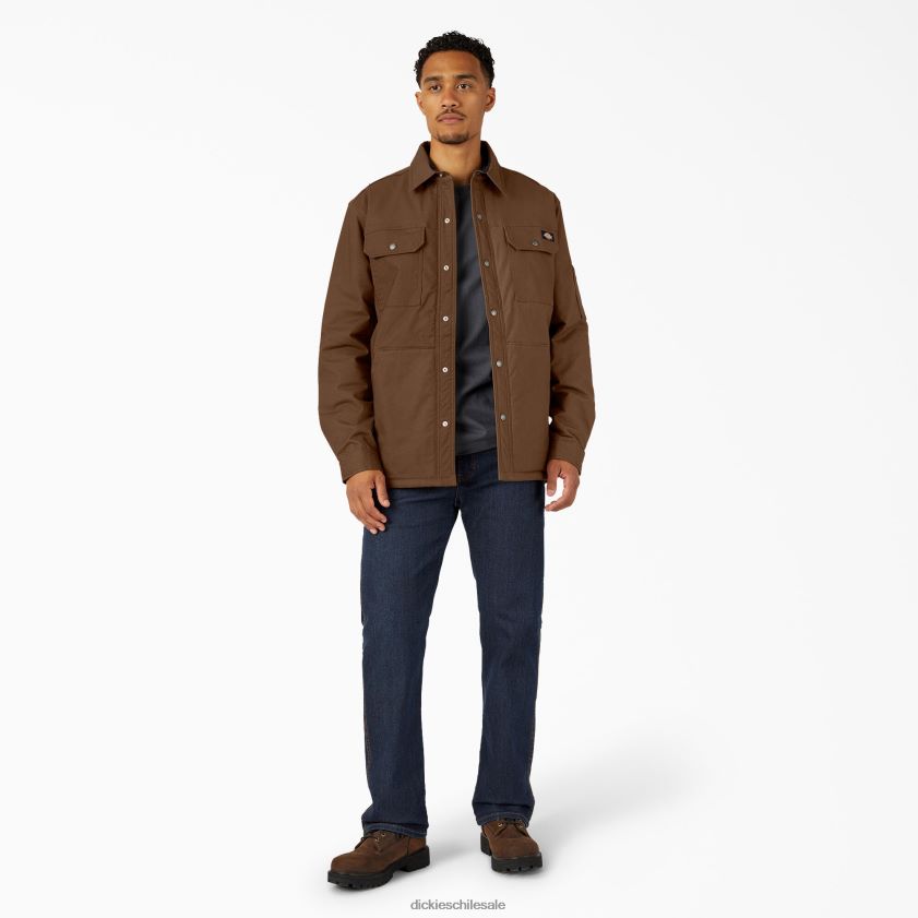 marrón madera (tb) hombres chamarra camisera flex pato con dwr Dickies vestir X4H0F1017