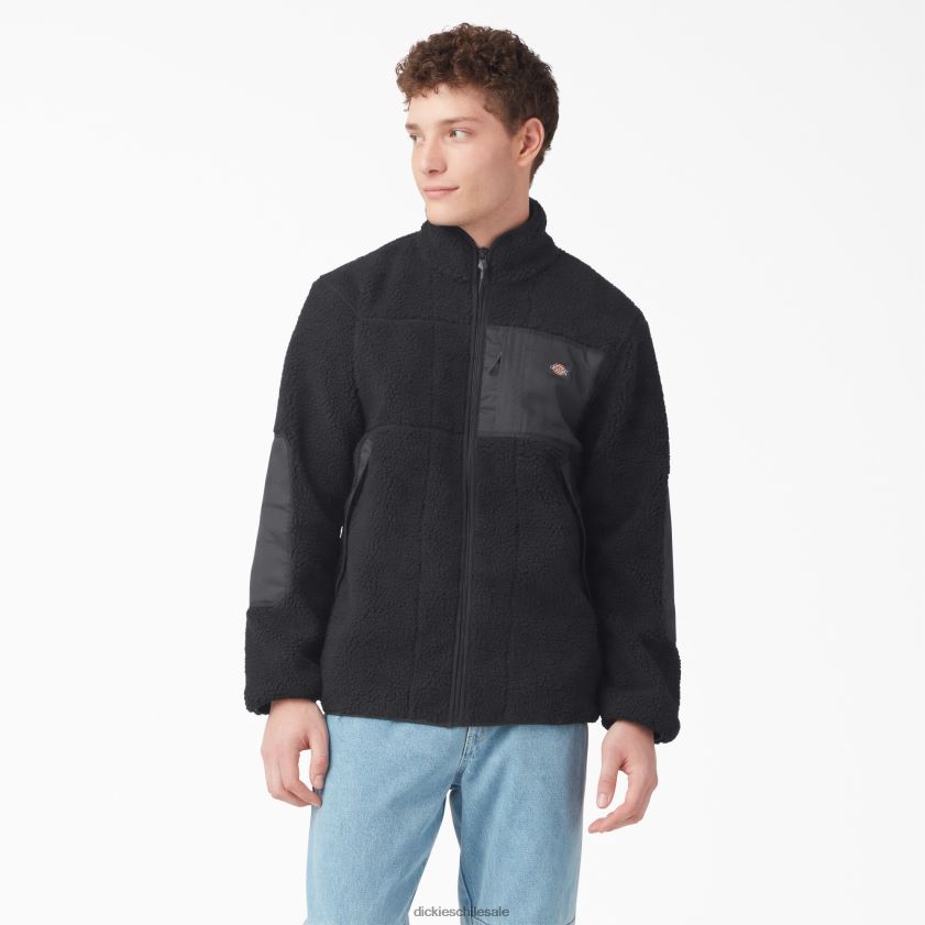 negro (bkx) hombres chaqueta de forro polar roja Dickies vestir X4H0F1080