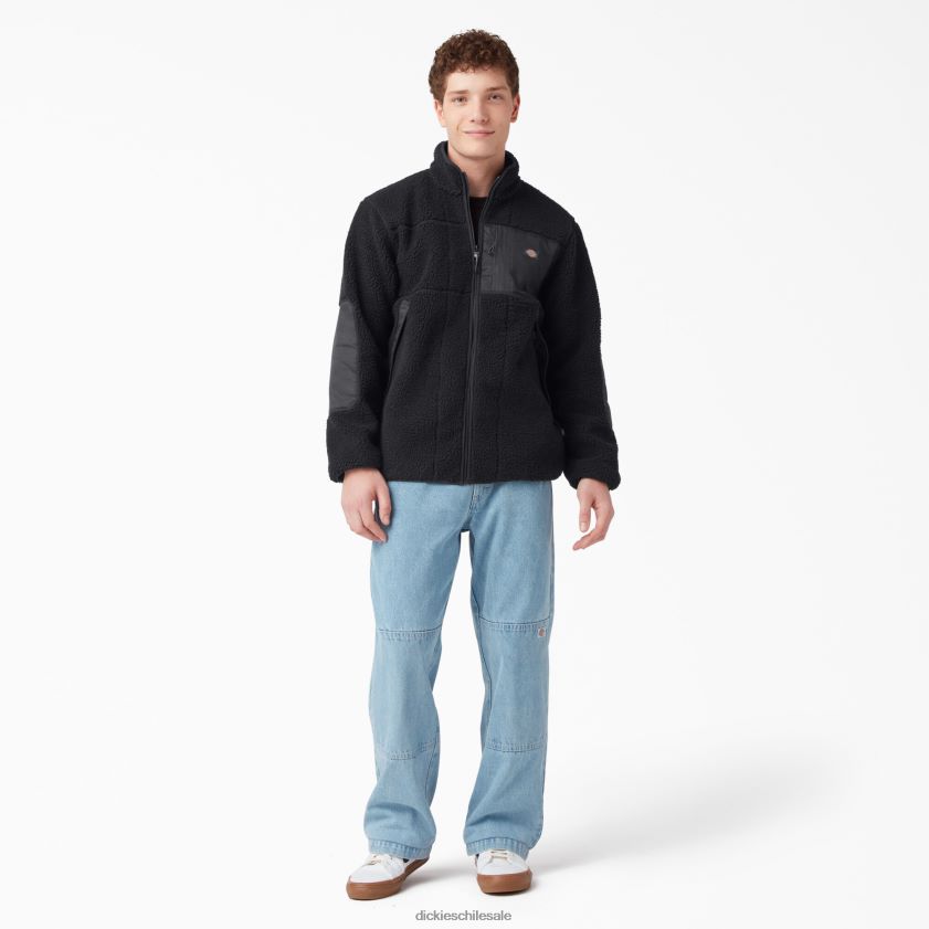 negro (bkx) hombres chaqueta de forro polar roja Dickies vestir X4H0F1080