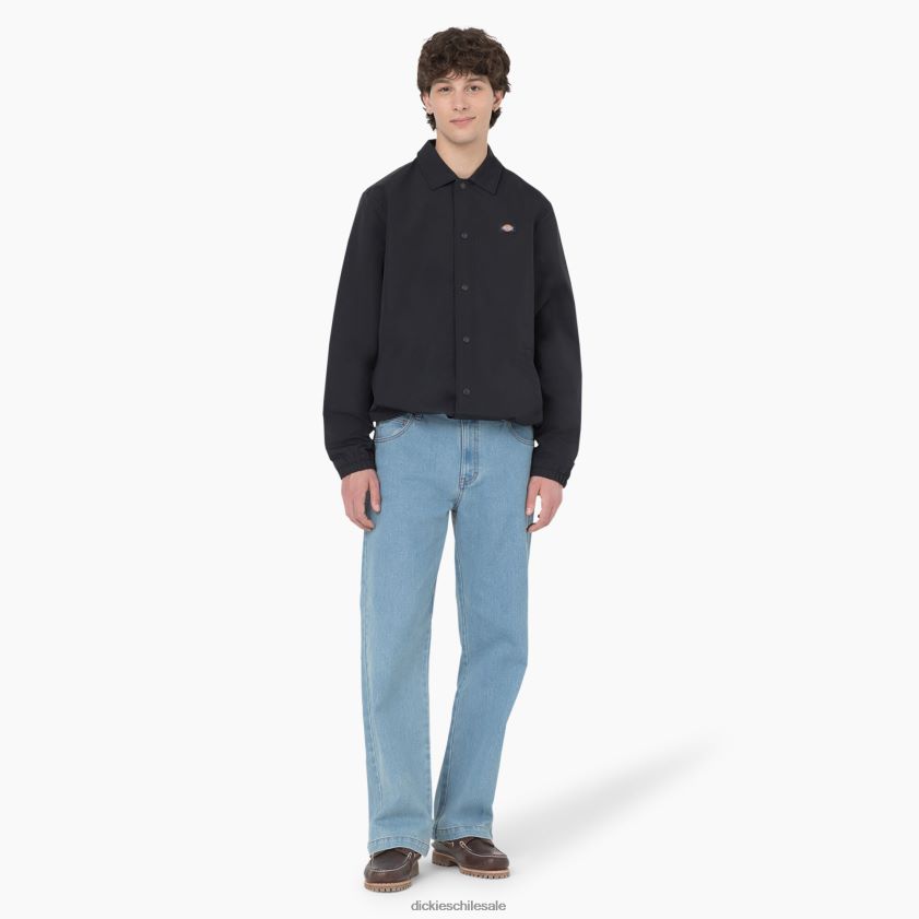 negro (bkx) hombres chaqueta estilo entrenador oakport Dickies vestir X4H0F989