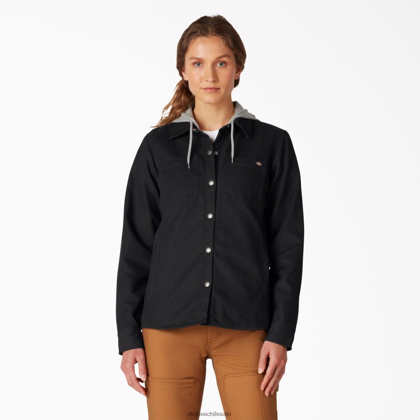 negro (bkx) mujer sobrecamisa con capucha de pato Dickies vestir X4H0F2282