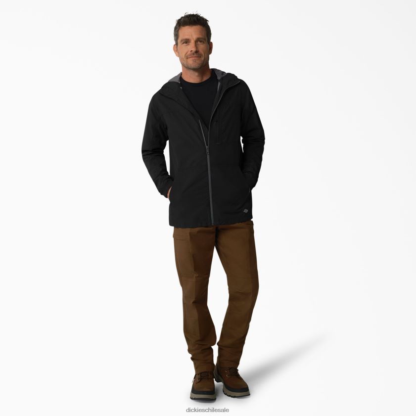 negro (negro) hombres Chaqueta antidesgarro con capucha Protect Cooling Dickies vestir X4H0F1155