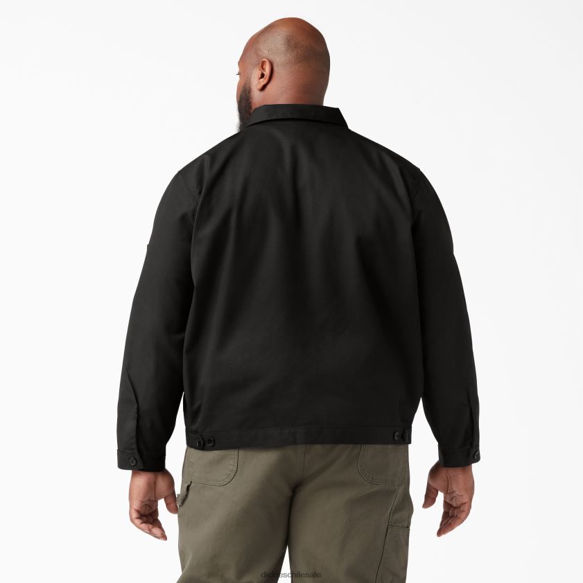 negro (negro) hombres chamarra eisenhower sin forro Dickies vestir X4H0F958