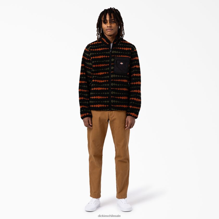 negro/verde militar (bmn) hombres chaqueta polar falkville Dickies vestir X4H0F1164