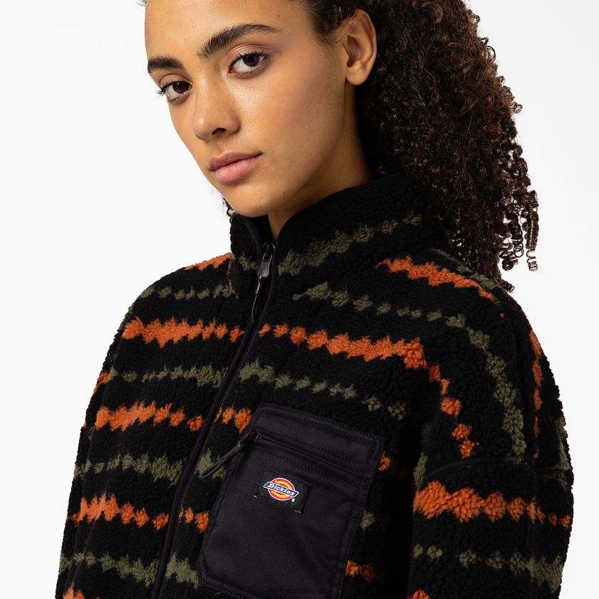 negro/verde militar (bmn) mujer chaqueta polar falkville Dickies vestir X4H0F2359