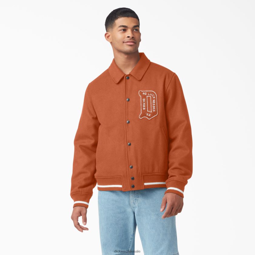 pan de jengibre marrón (es decir) hombres chaqueta universitaria Dickies vestir X4H0F1086