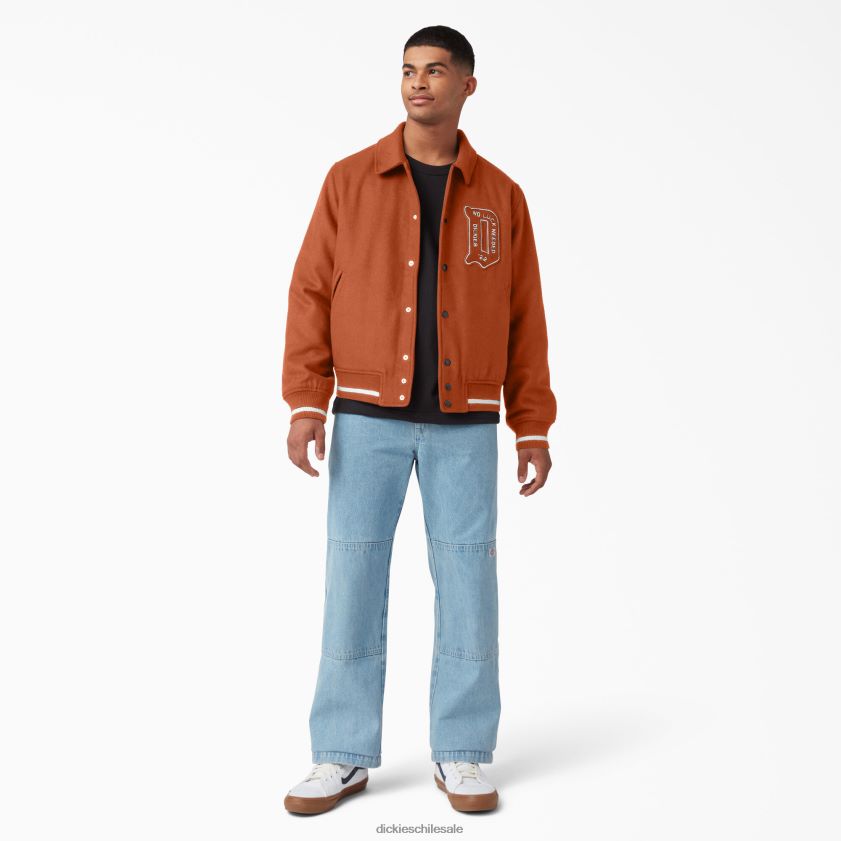 pan de jengibre marrón (es decir) hombres chaqueta universitaria Dickies vestir X4H0F1086