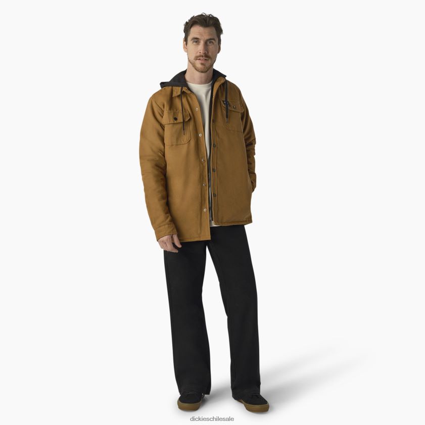 pato marrón (bd) hombres chamarra de pato de skate Dickies vestir X4H0F1025