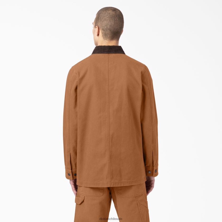 pato marrón lavado a la piedra (sbd) hombres abrigo de trabajo sin forro de pato lavado a la piedra Dickies vestir X4H0F1070
