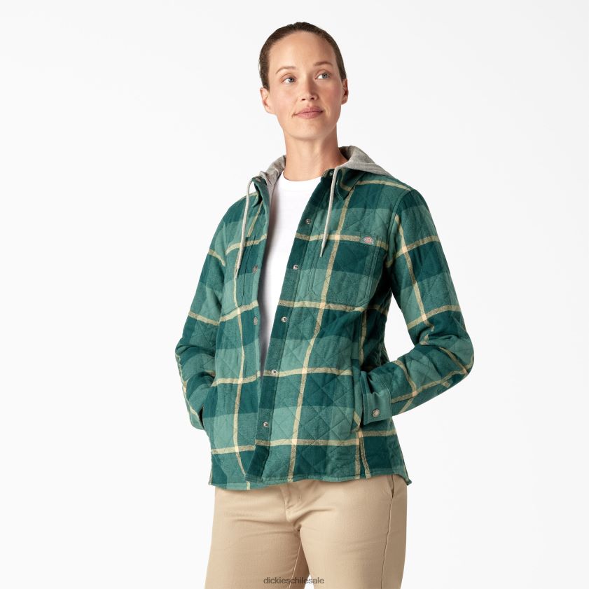 tela escocesa del campo del ánade real (a2v) mujer sobrecamisa de franela con capucha Dickies vestir X4H0F2274