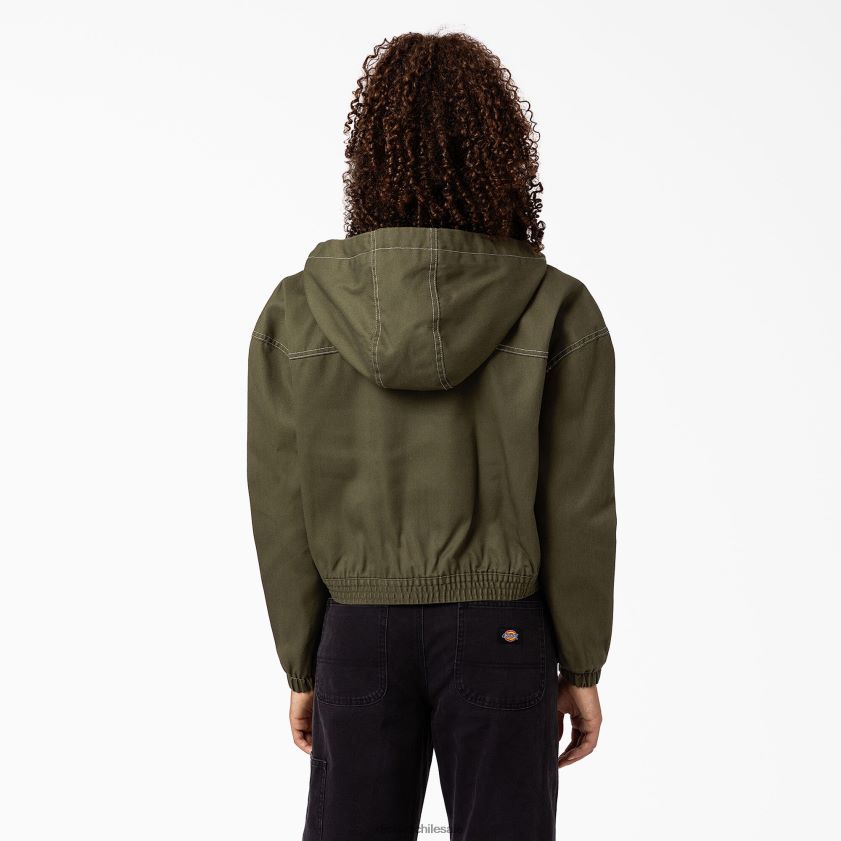 verde militar (ml) mujer chaqueta de aserradero Dickies vestir X4H0F2384