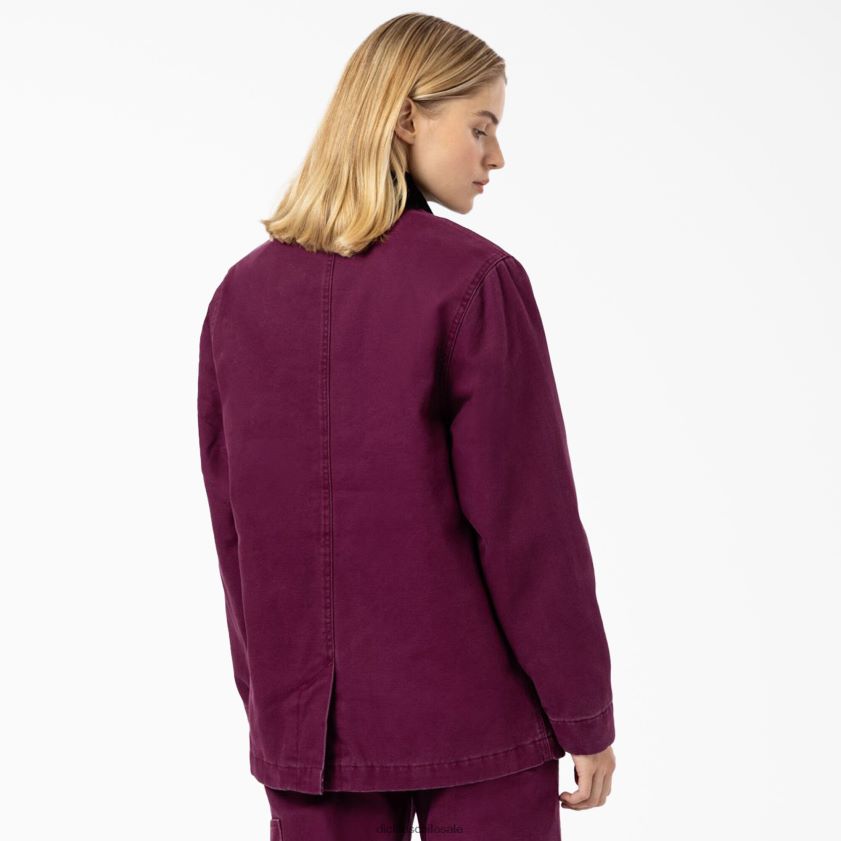 vino de uva (gw9) mujer abrigo de trabajo de lona de pato Dickies vestir X4H0F2299