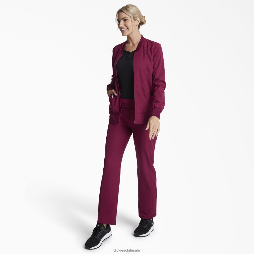 vino (ganar) mujer chaqueta médica dynamix con cremallera en el frente Dickies vestir X4H0F2632