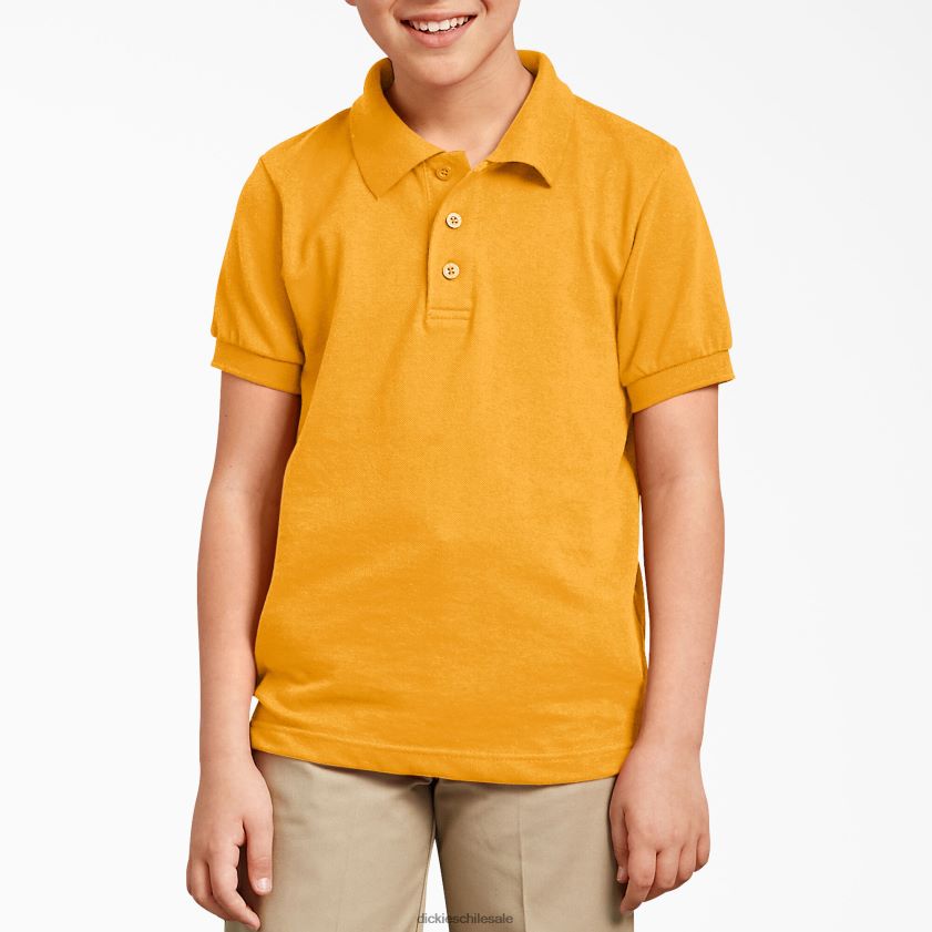 amarillo niños polo de manga corta de piqué Dickies vestir X4H0F2676 amarillo niños polo de manga corta de piqué Dickies vestir X4H0F2676
