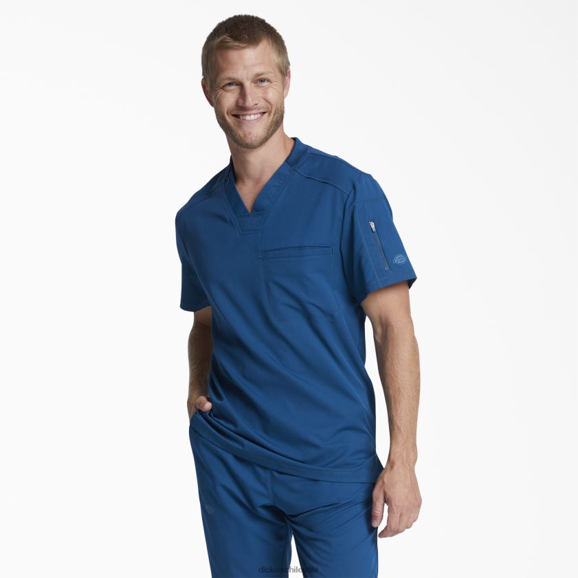 azul caribe (crb) hombres Blusa médica dynamix con cuello en V y bolsillo con cremallera Dickies vestir X4H0F1248 azul caribe (crb) hombres Blusa médica dynamix con cuello en V y bolsillo con cremallera Dickies vestir X4H0F1248