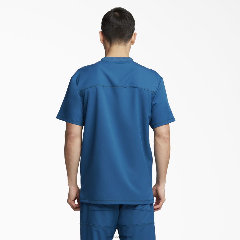 azul caribe (crb) hombres blusa médica dynamix con cuello en v Dickies vestir X4H0F1353
