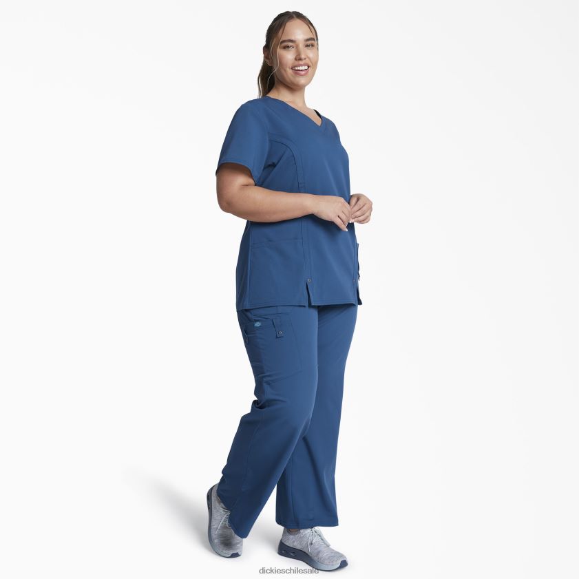 azul caribe (crb) mujer Blusa médica xtreme stretch con cuello en V Dickies vestir X4H0F2463