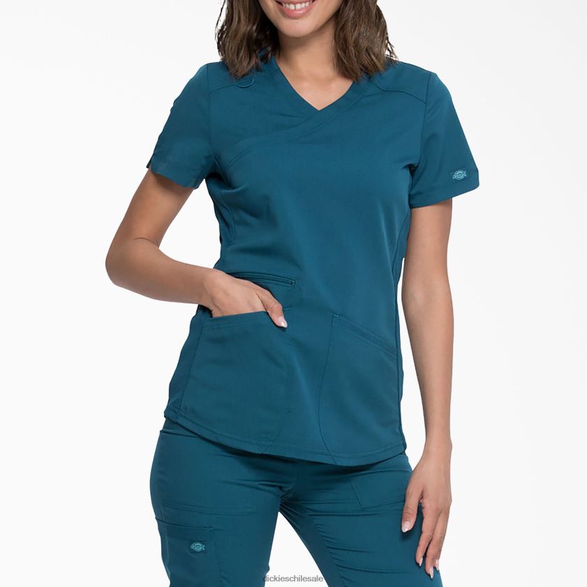 azul caribe (crb) mujer blusa médica balance con efecto cruzado Dickies vestir X4H0F2538 azul caribe (crb) mujer blusa médica balance con efecto cruzado Dickies vestir X4H0F2538