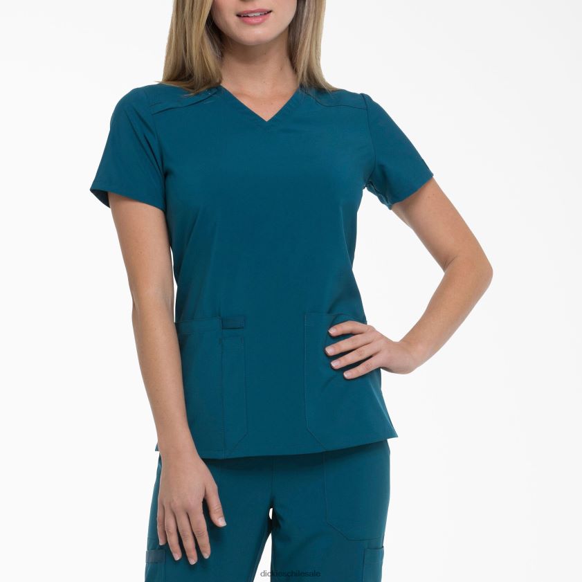 azul caribe (crb) mujer blusa médica eds essentials con cuello en v Dickies vestir X4H0F2446 azul caribe (crb) mujer blusa médica eds essentials con cuello en v Dickies vestir X4H0F2446