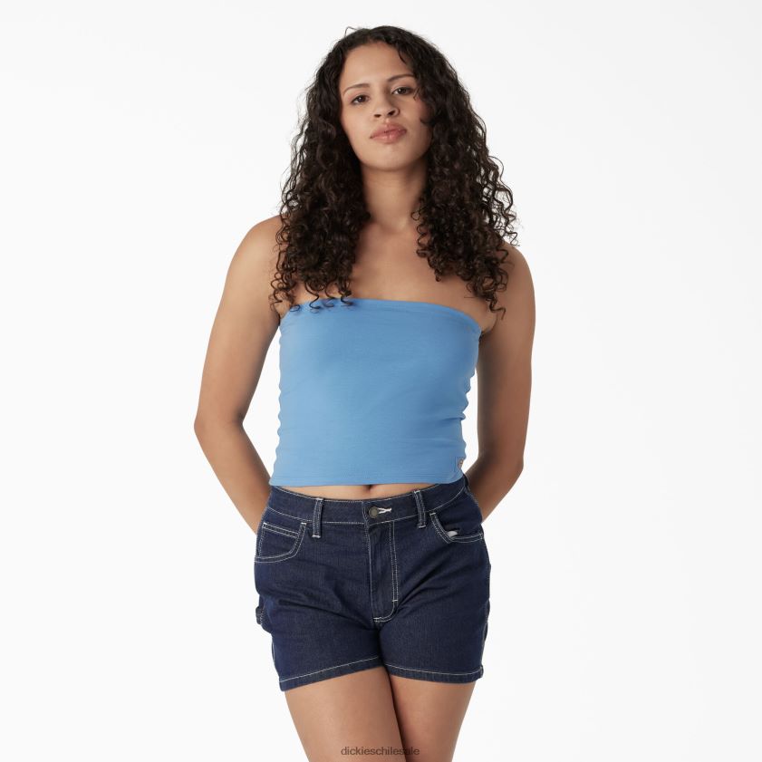 azul celeste (ab2) mujer parte superior de tubo de punto Dickies vestir X4H0F2165