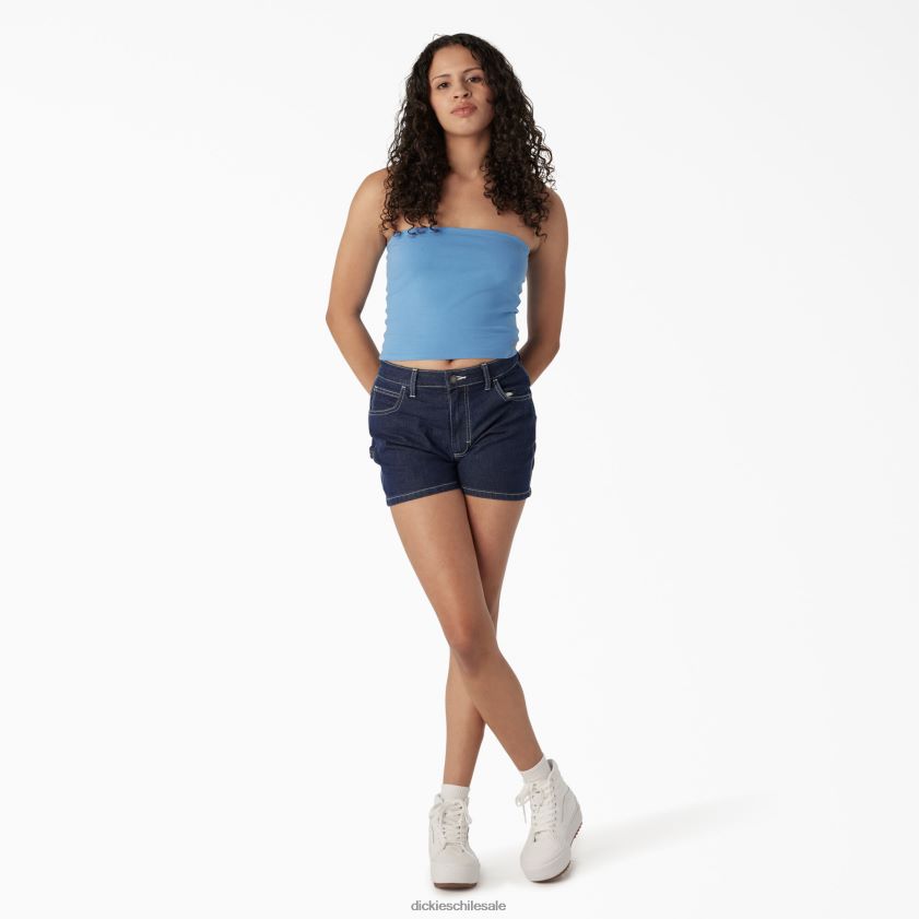 azul celeste (ab2) mujer parte superior de tubo de punto Dickies vestir X4H0F2165
