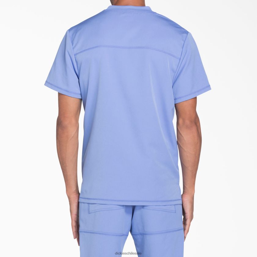 azul cielo (cbl) hombres blusa médica dynamix con cuello en v Dickies vestir X4H0F1352