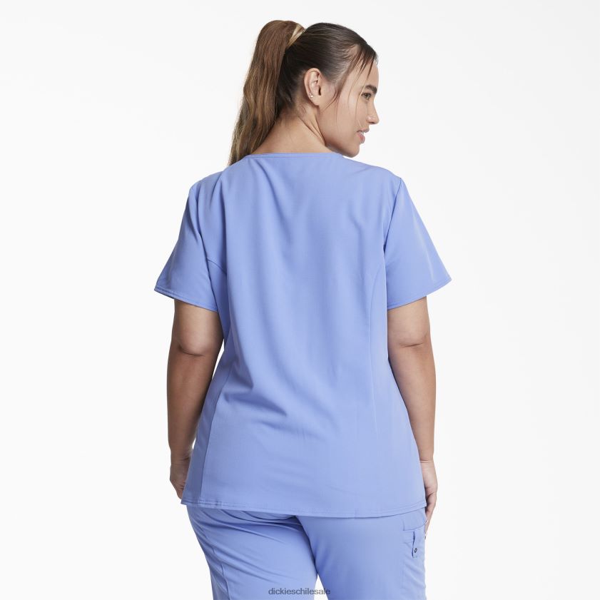 azul cielo (cbl) mujer Blusa médica xtreme stretch con cuello en V Dickies vestir X4H0F2462