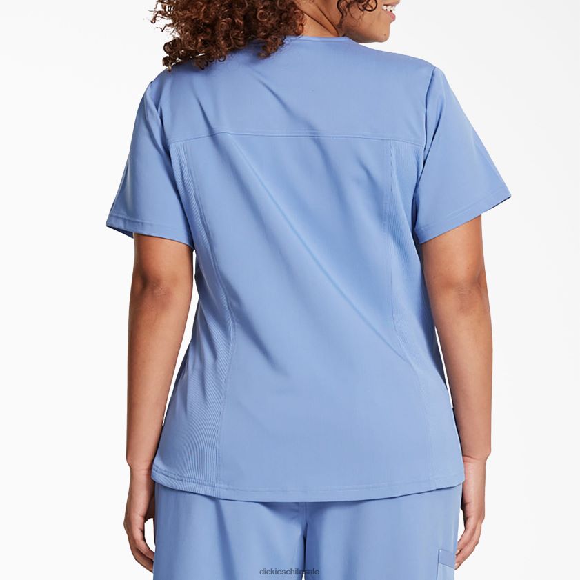 azul cielo (cbl) mujer blusa médica Balance con cuello en V y bolsillo en el pecho Dickies vestir X4H0F2598