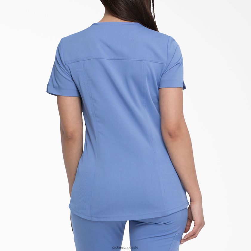 azul cielo (cbl) mujer blusa médica balance con efecto cruzado Dickies vestir X4H0F2537