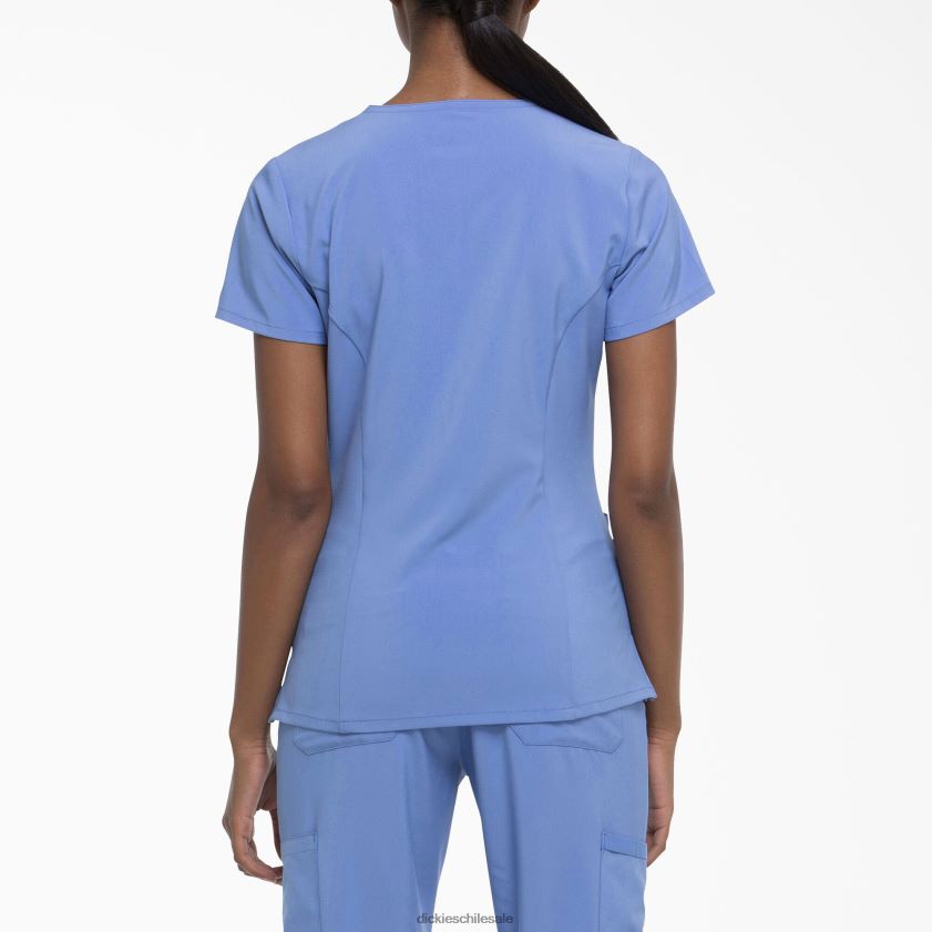 azul cielo (cbl) mujer blusa médica eds essentials con cuello en v Dickies vestir X4H0F2445
