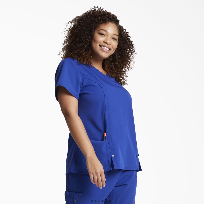 azul galaxia (gbl) mujer Blusa médica xtreme stretch con cuello en V Dickies vestir X4H0F2467