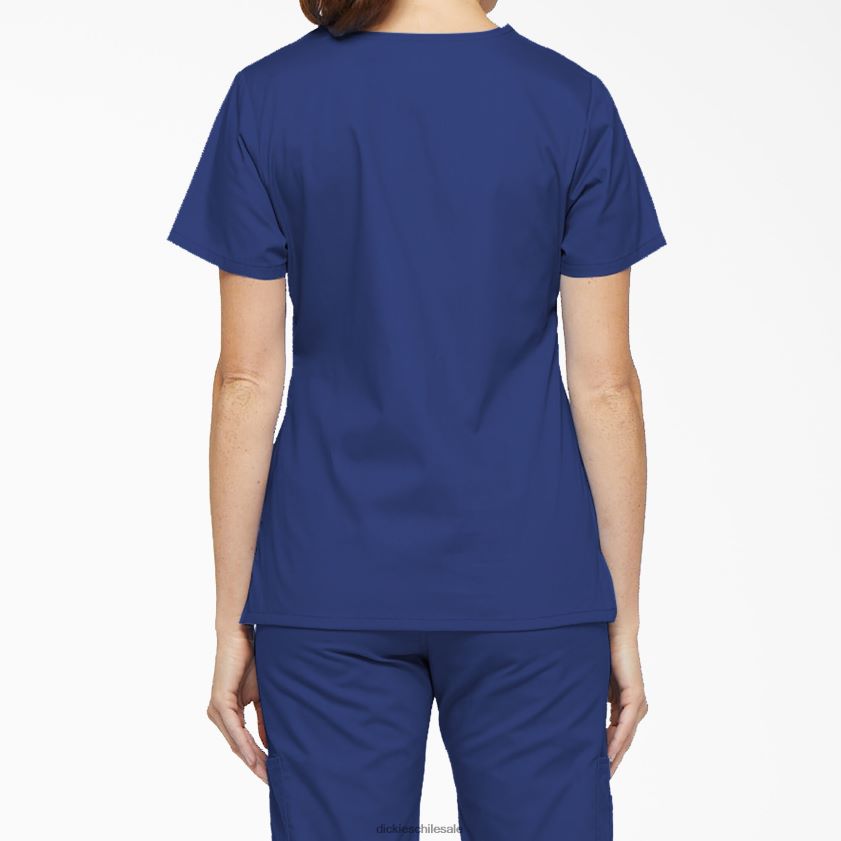 azul galaxia (gbl) mujer blusa médica con efecto cruzado de la firma eds Dickies vestir X4H0F2618