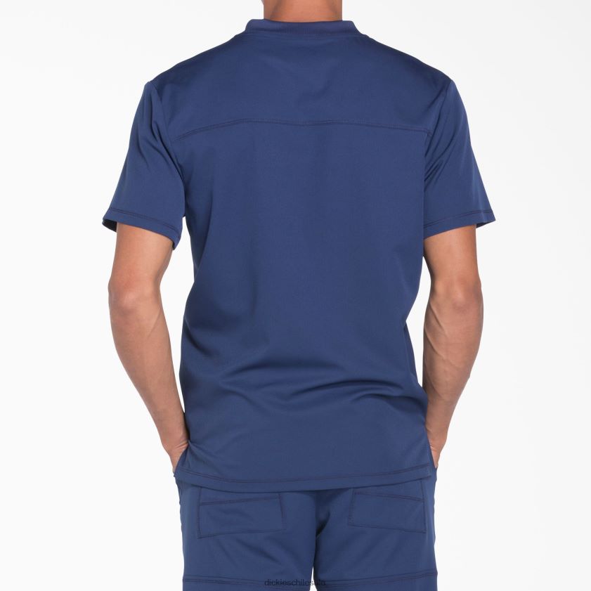 azul marino (nvy) hombres blusa médica dynamix con cuello en v Dickies vestir X4H0F1355
