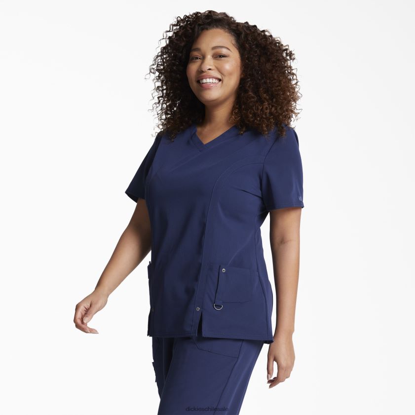 azul marino (nvy) mujer Blusa médica xtreme stretch con cuello en V Dickies vestir X4H0F2470