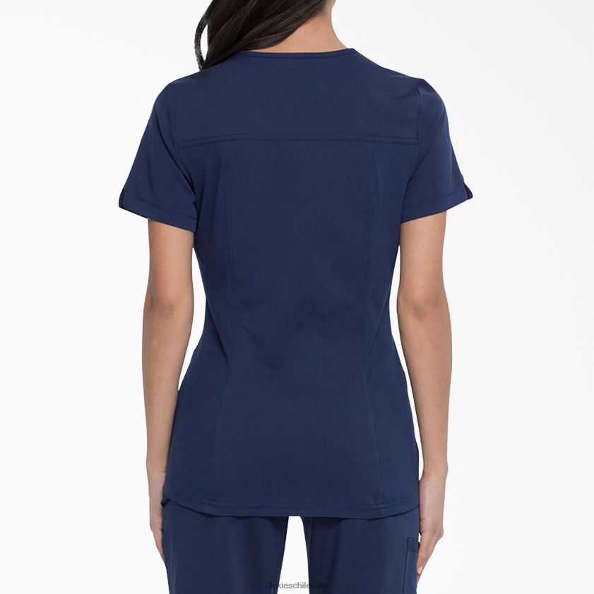 azul marino (nvy) mujer blusa médica balance con efecto cruzado Dickies vestir X4H0F2540