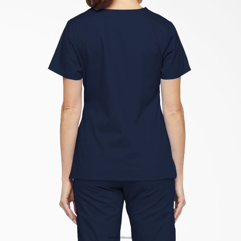 azul marino (nvy) mujer blusa médica con efecto cruzado de la firma eds Dickies vestir X4H0F2621