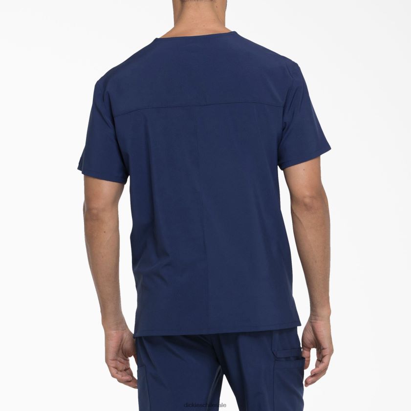 azul marino (nyps) hombres Blusa médica eds essentials con cuello en v y bolsillos de parche Dickies vestir X4H0F1434