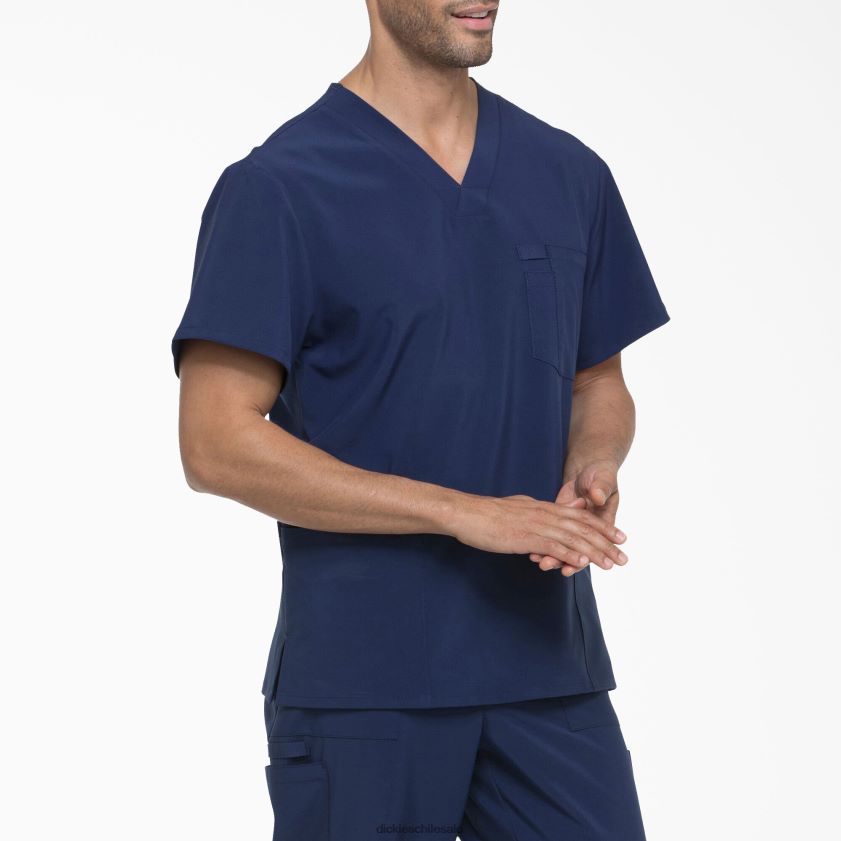 azul marino (nyps) hombres Blusa médica eds essentials con cuello en v y bolsillos de parche Dickies vestir X4H0F1434