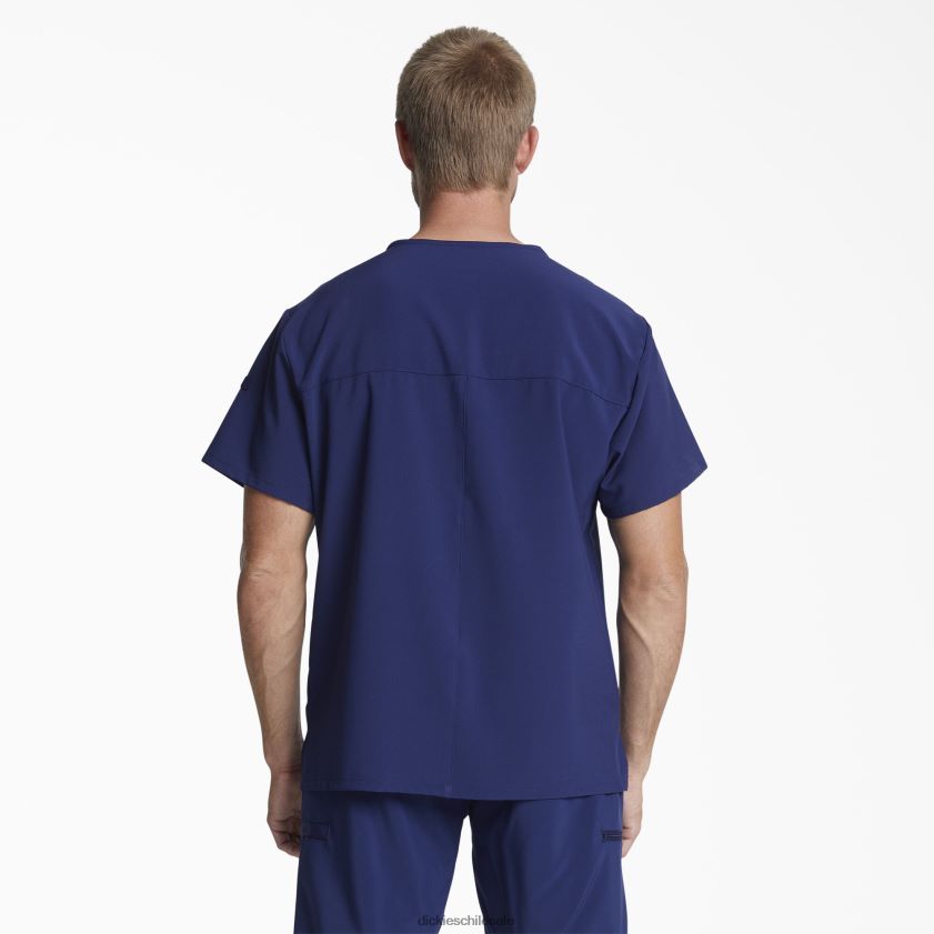 azul marino (nyps) hombres blusa médica eds essentials con cuello en v Dickies vestir X4H0F1330